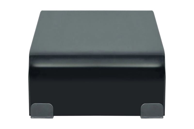 TV-taso/Näyttöteline Musta lasi 40x25x11 cm - Musta - Huonekalut - TV- & Mediakalusteet - TV-hyllyt