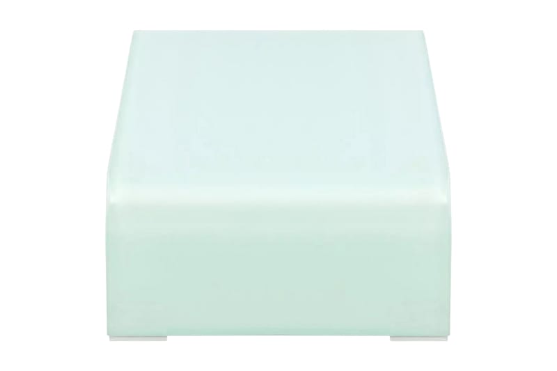 TV-taso/Näyttöteline Valkoinen Lasi 60x25x11 cm - Valkoinen - Huonekalut - TV- & Mediakalusteet - TV-hyllyt