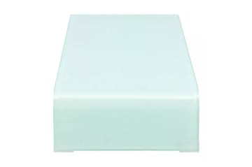 TV-taso/Näyttöteline Valkoinen lasi 70x30x13 cm - Valkoinen - Huonekalut - TV- & Mediakalusteet - TV-hyllyt