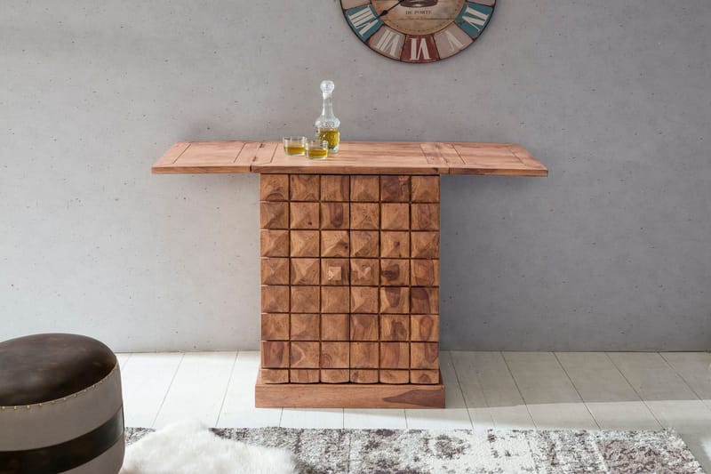 Baarikaappi Zychowski - Puu/Luonnonväri - Säilytys - Kaappi - Baarikaappi