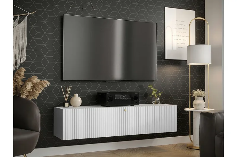 Dunvegan Tv-skåp 150 cm NO_BRAND White - Huonekalut - TV- & Mediakalusteet - Tv taso & Mediataso