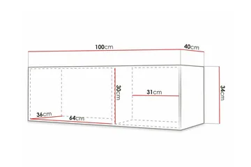 Dunvegan TV-taso 100 cm - Huonekalut - TV- & Mediakalusteet - Tv taso & Mediataso