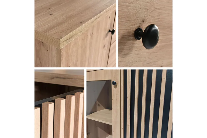 Rosehall Tv-skåp 124 cm Black - Huonekalut - TV- & Mediakalusteet - TV-kaappi