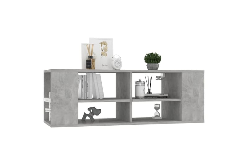 Seinäkiinnitettävä TV-taso betoninharmaa 102x35x35cm - Huonekalut - TV- & Mediakalusteet - TV-kaappi