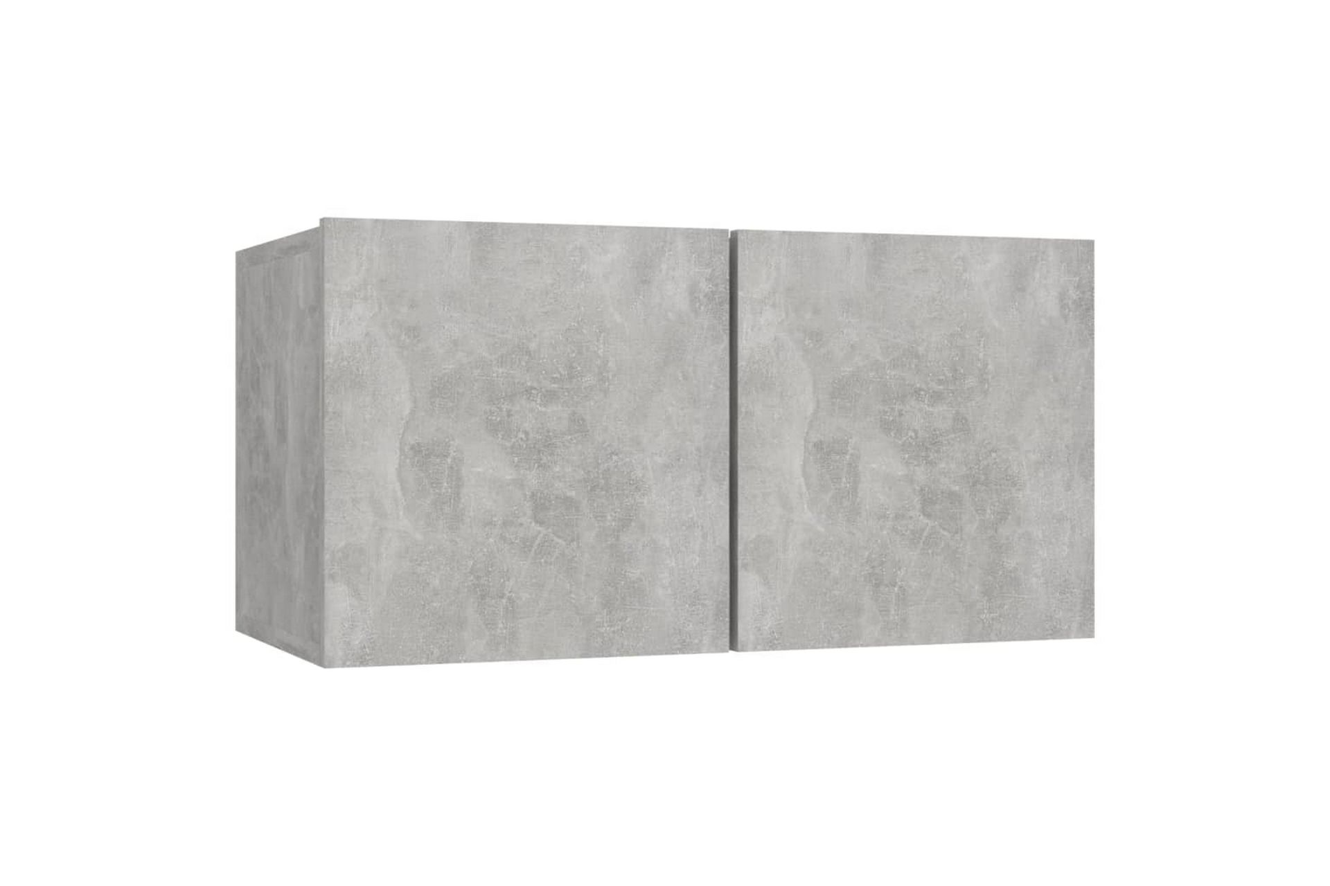 Seinäkiinnitettävä TV-taso betoninharmaa 60x30x30 cm - Huonekalut - TV- & Mediakalusteet - TV-kaappi
