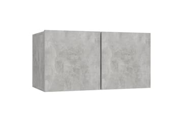 Seinäkiinnitettävä TV-taso betoninharmaa 60x30x30 cm - Huonekalut - TV- & Mediakalusteet - TV-kaappi