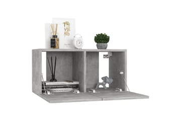 Seinäkiinnitettävä TV-taso betoninharmaa 60x30x30 cm - Huonekalut - TV- & Mediakalusteet - TV-kaappi