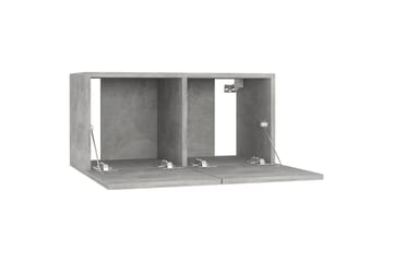 Seinäkiinnitettävä TV-taso betoninharmaa 60x30x30 cm - Huonekalut - TV- & Mediakalusteet - TV-kaappi