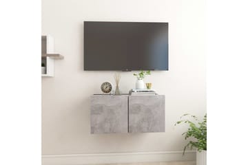 Seinäkiinnitettävä TV-taso betoninharmaa 60x30x30 cm - Huonekalut - TV- & Mediakalusteet - TV-kaappi
