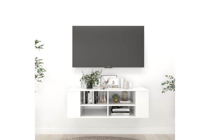 Seinäkiinnitettävä TV-taso korkeak. 102x35x35cm - Huonekalut - TV- & Mediakalusteet - TV-kaappi