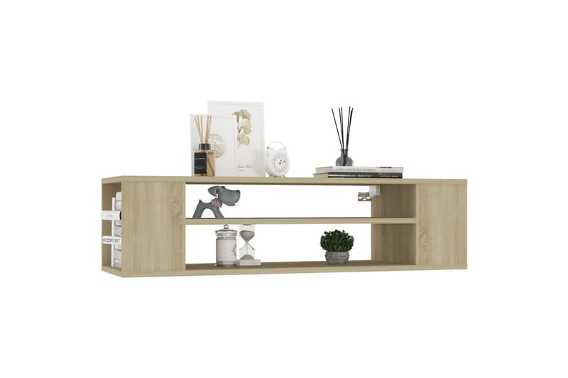 Seinäkiinnitettävä TV-taso Sonoma-tammi 100x30x26,5 cm levy - Huonekalut - TV- & Mediakalusteet - TV-kaappi