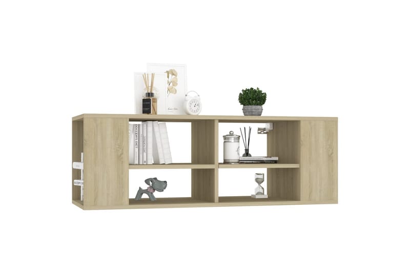 Seinäkiinnitettävä TV-taso Sonoma-tammi 102x35x35cm - Huonekalut - TV- & Mediakalusteet - TV-kaappi