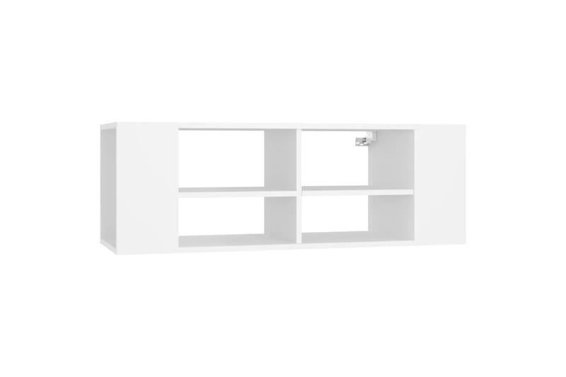 Seinäkiinnitettävä TV-taso valkoinen 102x35x35 cm lastulevy - Huonekalut - TV- & Mediakalusteet - TV-kaappi