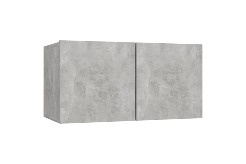 Seinäkiinnitettävät TV-tasot 3 kpl betoninharmaa 60x30x30 cm - Huonekalut - TV- & Mediakalusteet - TV-kaappi