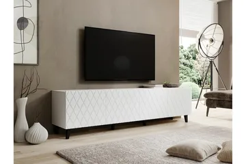 Strontian Tv-skåp 200 cm Scandinavian Choice White - Huonekalut - TV- & Mediakalusteet - Tv taso & Mediataso