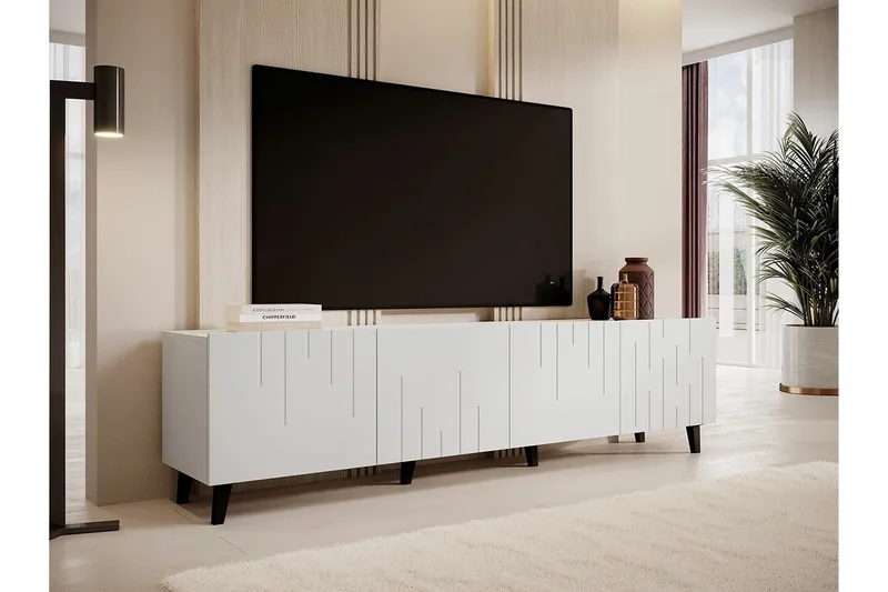 Strontian Tv-skåp 200 cm Scandinavian Choice White - Huonekalut - TV- & Mediakalusteet - TV-kaappi