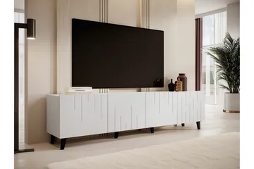 Strontian Tv-skåp 200 cm Scandinavian Choice White - Huonekalut - TV- & Mediakalusteet - Tv taso & Mediataso
