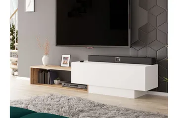 TV-kaappi Carbost 210 cm - Valkoinen - Huonekalut - TV- & Mediakalusteet - Tv taso & Mediataso