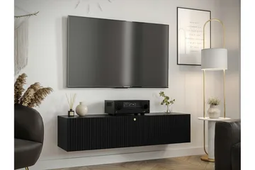 TV-kaappi Dunvegan 150 cm - Musta - Huonekalut - TV- & Mediakalusteet - Tv taso & Mediataso