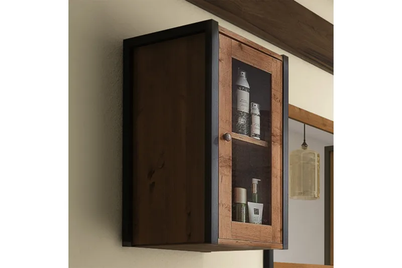 TV-kaappi Henika 33 cm - Ruskea/Musta - Huonekalut - TV- & Mediakalusteet - TV-kaappi