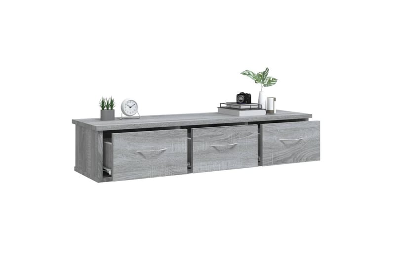 TV-seinäkaappi harmaa Sonoma 88x26x18,5 cm tekninen puu - Harmaa - Huonekalut - TV- & Mediakalusteet - TV-kaappi