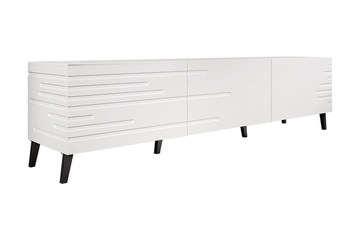 TV-taso Demjen 155 cm - Valkoinen - TV-kaappi