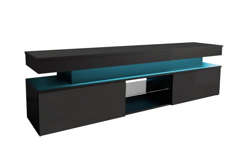 TV-taso Glenndale 190 cm, Musta