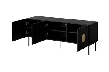 TV-taso Juniskär 151 cm - Musta - Huonekalut - TV- & Mediakalusteet - Tv taso & Mediataso