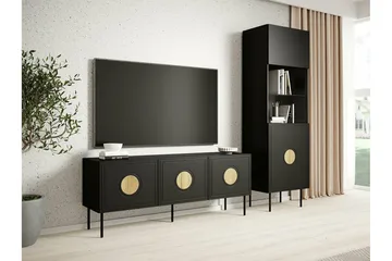 TV-taso Juniskär 151 cm - Musta - Huonekalut - TV- & Mediakalusteet - Tv taso & Mediataso