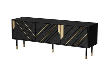 TV-taso Juniskär 154 cm - Musta - Huonekalut - TV- & Mediakalusteet - Tv taso & Mediataso