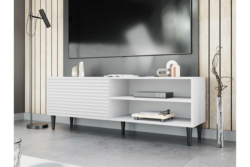 TV-taso Kintore 150 cm - Valkoinen - Huonekalut - TV- & Mediakalusteet - TV-kaappi