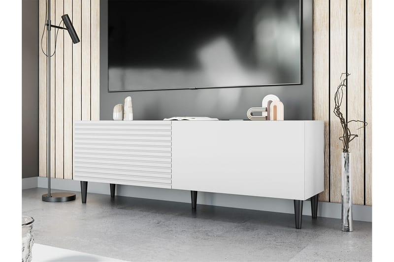TV-taso Kintore 150 cm - Valkoinen - Huonekalut - TV- & Mediakalusteet - TV-kaappi