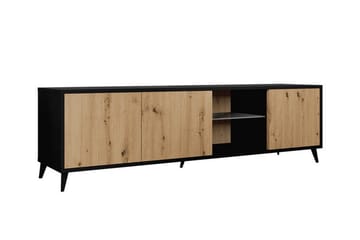 TV-taso Kintore 180 cm - Musta - Huonekalut - TV- & Mediakalusteet - TV-kaappi