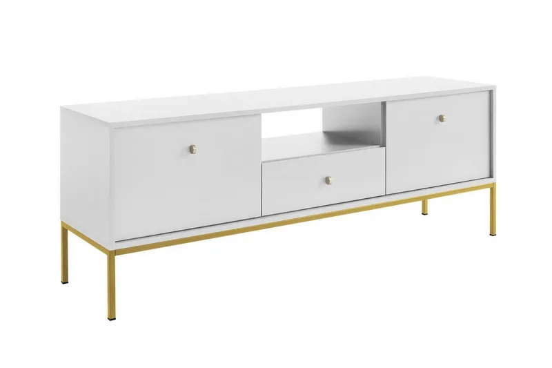 TV-taso Klinkerville 154 cm, Valkoinen