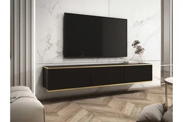 TV-taso Klinkerville 175 cm - Musta - Huonekalut - TV- & Mediakalusteet - Tv taso & Mediataso
