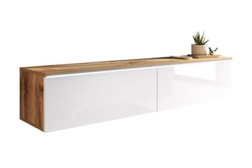 Tv-taso Lourmais 140 cm Valkoinen LED