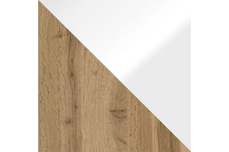 Tv-taso Lourmais 140 cm Valkoinen LED - Valkoinen/Luonnonväri - Huonekalut - TV- & Mediakalusteet - TV-kaappi