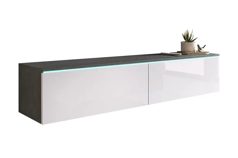 Tv-taso Lourmais 140 cm - Valkoinen - Huonekalut - TV- & Mediakalusteet - Tv taso & Mediataso