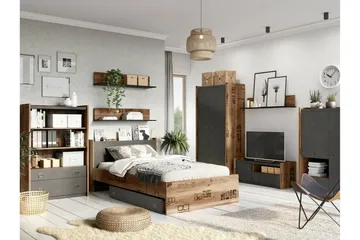 TV-taso Rathmore 110 cm - Harmaa - Huonekalut - TV- & Mediakalusteet - Tv taso & Mediataso