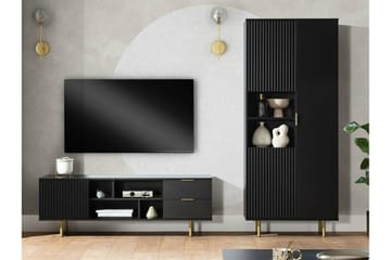 TV-taso Staffin 150 cm - Musta - Huonekalut - TV- & Mediakalusteet - Tv taso & Mediataso