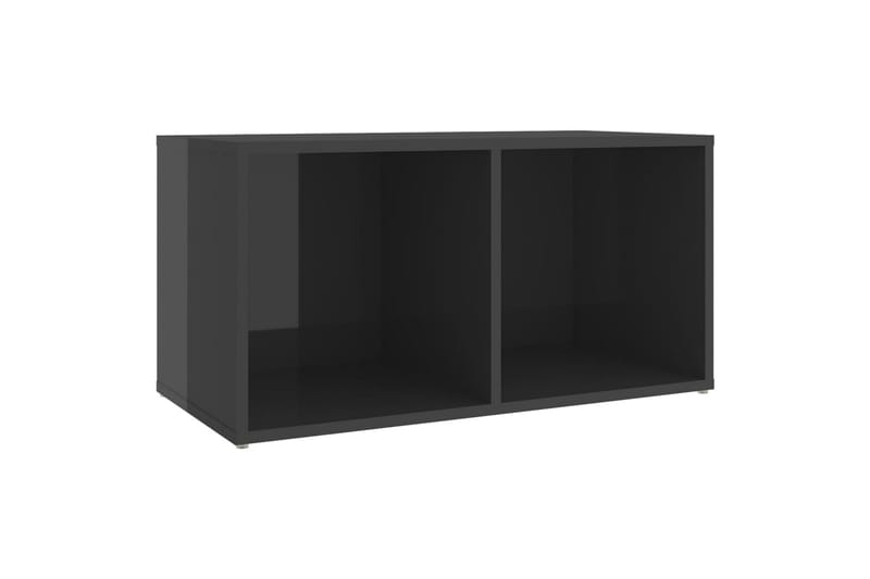 TV-tasot 2 kpl korkeakiilto harmaa 72x35x36,5 cm lastulevy - Harmaa - TV-kaappi