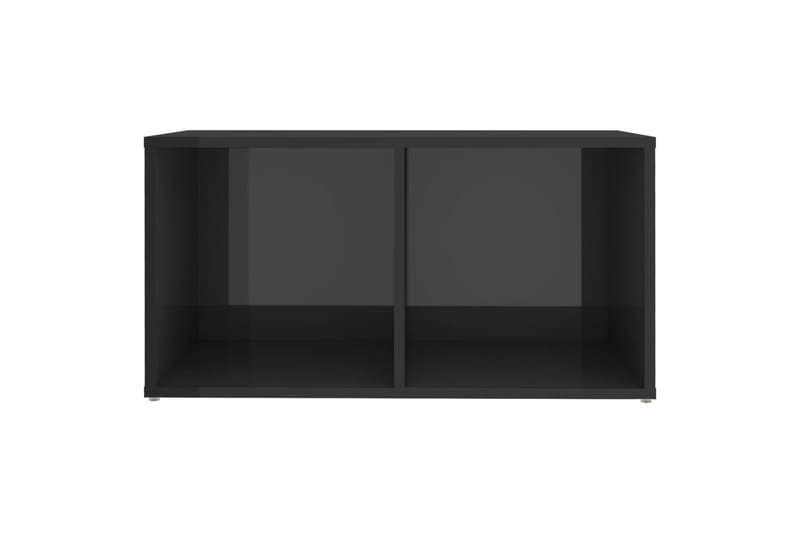 TV-tasot 2 kpl korkeakiilto harmaa 72x35x36,5 cm lastulevy - Harmaa - TV-kaappi