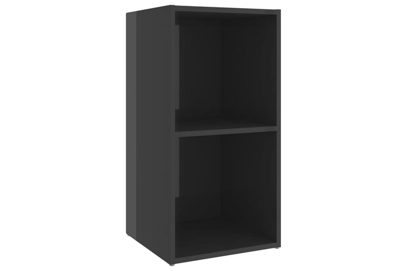 TV-tasot 2 kpl korkeakiilto harmaa 72x35x36,5 cm lastulevy - Harmaa - Huonekalut - TV- & Mediakalusteet - TV-kaappi