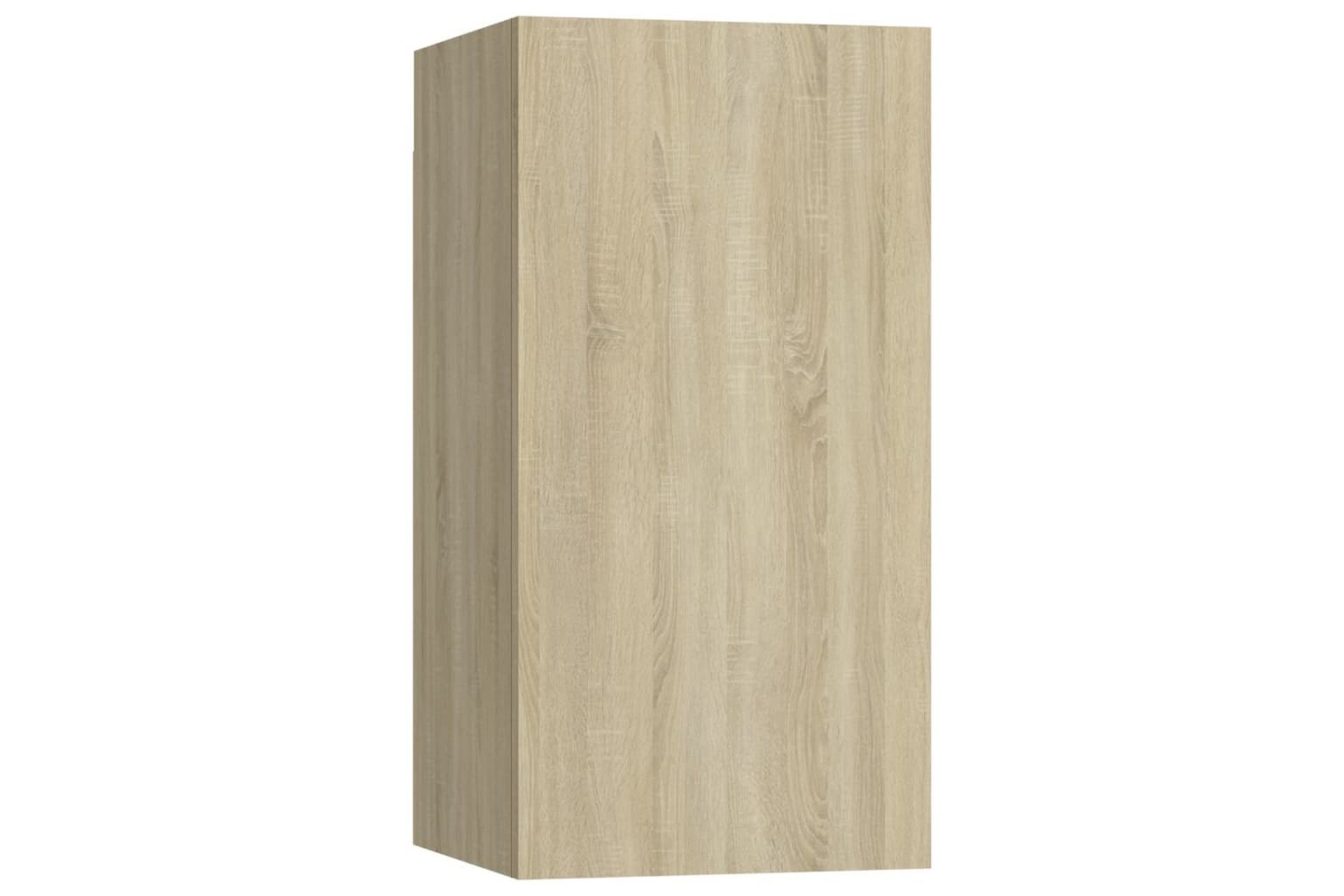 TV-tasot 4 kpl Sonoma-tammi 30,5x30x60 cm lastulevy - Huonekalut - TV- & Mediakalusteet - TV-kaappi