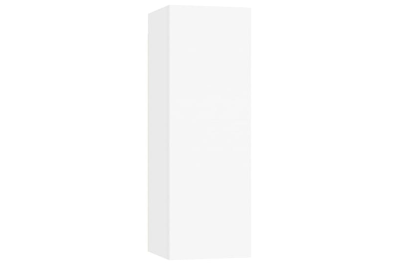 TV-tasot 4 kpl valkoinen 30,5x30x90 cm lastulevy - Huonekalut - TV- & Mediakalusteet - TV-kaappi
