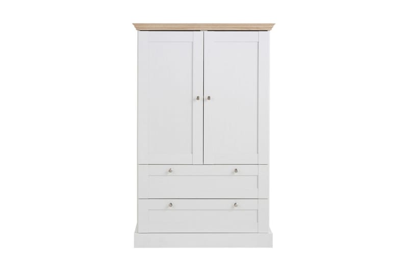 Vaatekaappi Borgela 85 cm - Valkoinen/Ruskea - Huonekalut - TV- & Mediakalusteet - TV-kaappi