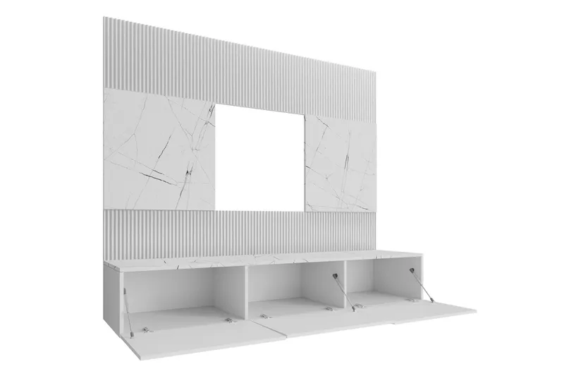 Tv-kaappi Bernice 38x150 cm - Musta - Huonekalut - TV- & Mediakalusteet - TV-kalustepaketti