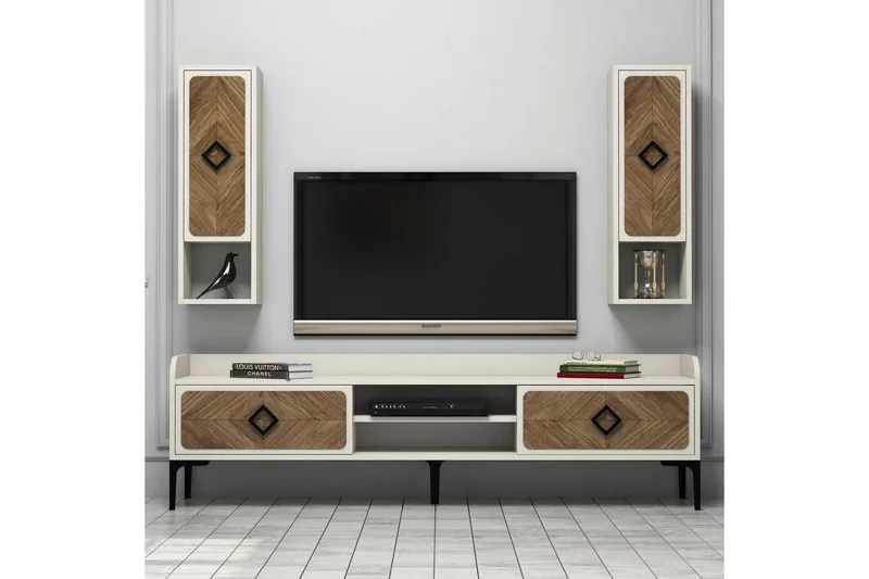 Hovdane TV-Möbelset 180 cm Brown/White, undefined