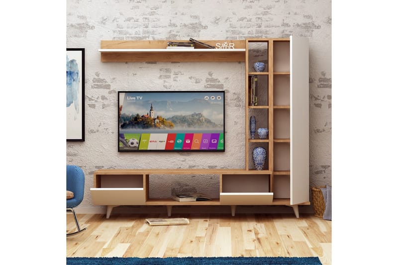 Mediasäilytys Naidaj - Huonekalut - TV- & Mediakalusteet - TV-kalustepaketti