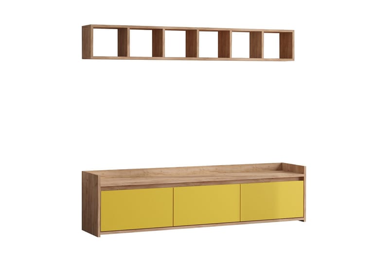 Mediataso Tammi/Keltainen - Huonekalut - TV- & Mediakalusteet - TV-kalustepaketti